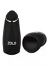 Zolo Stickshift masturbator in black with a smooth exterior and an open end for use.