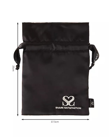 Share Satisfaction Satin Bag With Silver Thread