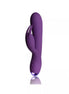 Rocks Off Flutter Rabbit vibrator in purple, featuring a sleek design and a curved shape for targeted stimulation.