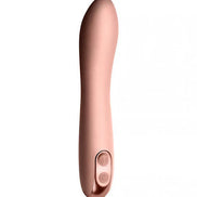 Rocks Off Giamo vibrator in soft pink, featuring a smooth design and two control buttons on the side.