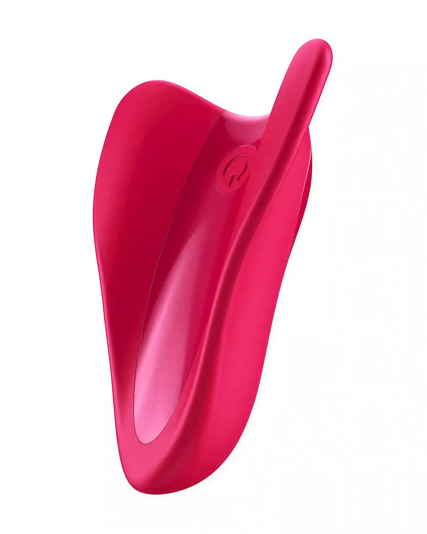 Satisfyer High Fly in bright pink, featuring a sleek, curved design with a smooth surface.