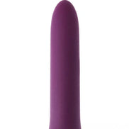 Share Satisfaction Berry Bullet Vibrator in a smooth, rounded purple design, showcasing a sleek and minimalist shape.