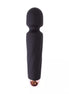 Share Satisfaction Intensions Wand in black silicone with rose gold accents and two control buttons.