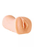 Nood masturbator vagina, 14.5 cm long, realistic design in soft flesh color with detailed texture.