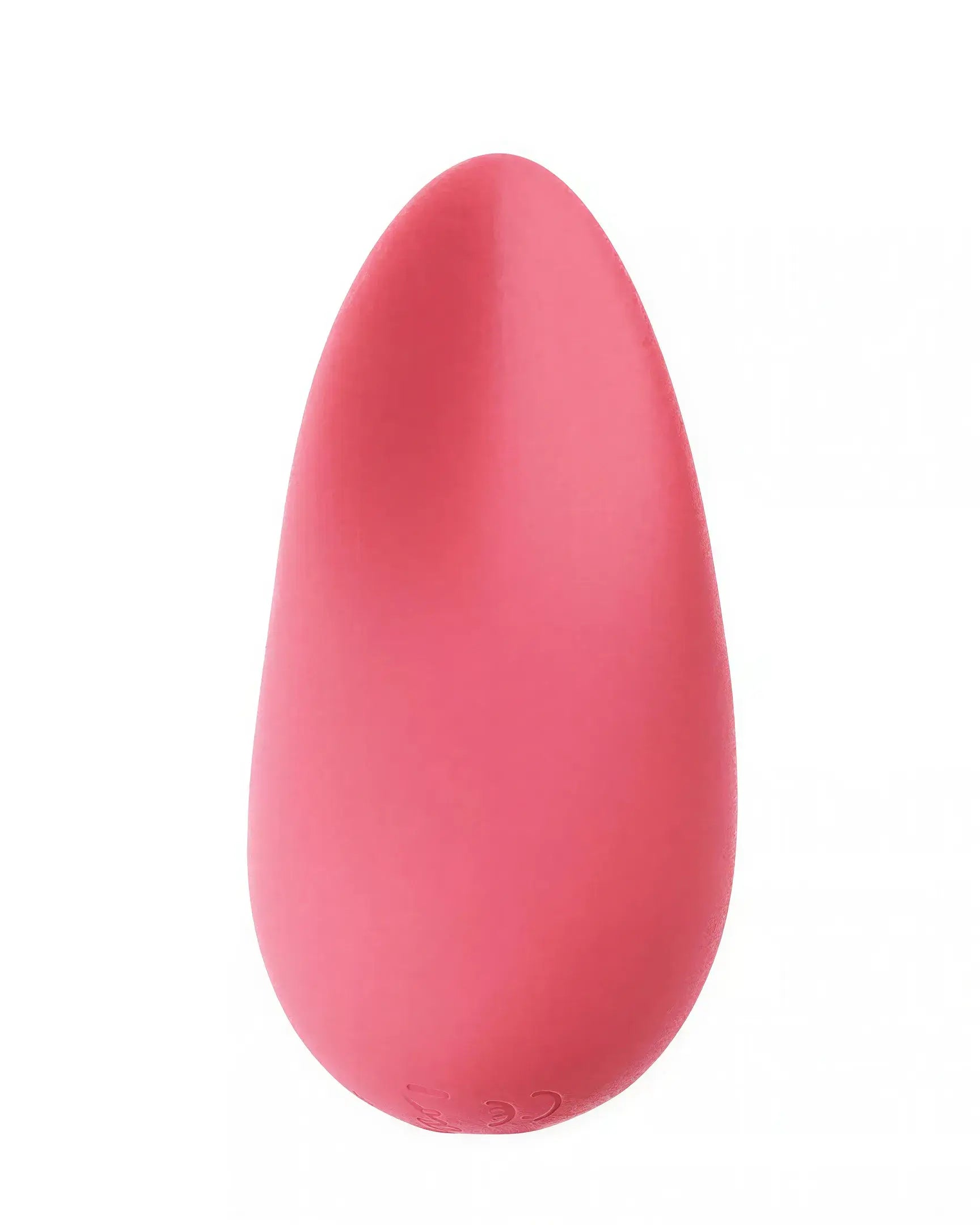 Sana luxury lay-on in a smooth, pink silicone finish, featuring a teardrop shape for ergonomic use.