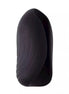 Jeron vibrating stroker in sleek black silicone with textured waves, designed for enhanced stimulation.
