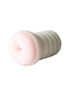 Nood Masturbator Anal Delight, 14.5cm, features a textured design with a soft, pink opening and ribbed body.