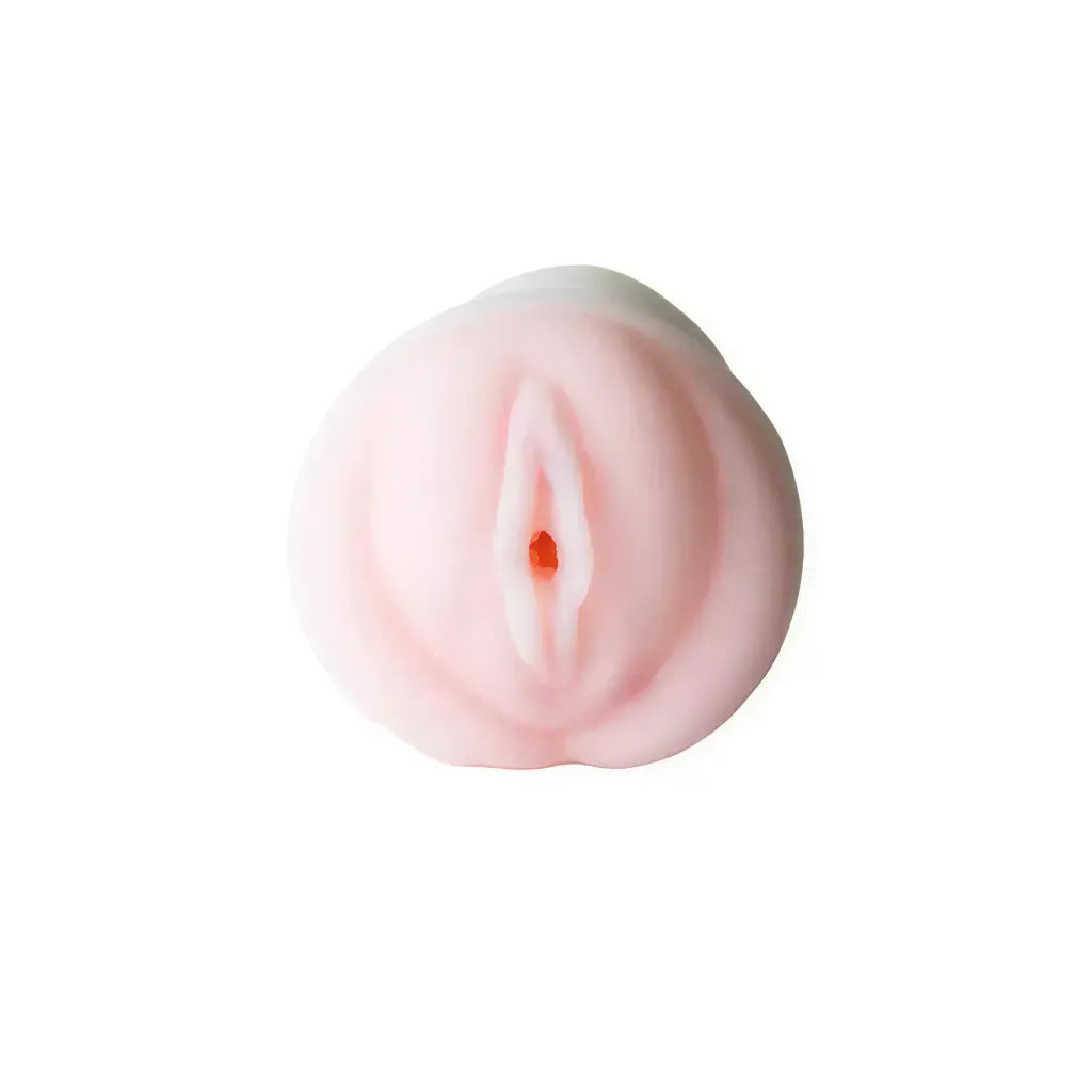 Nood masturbator vaginal ecstasy in soft pink, featuring realistic texture and detail, measuring 14.5 cm in length.