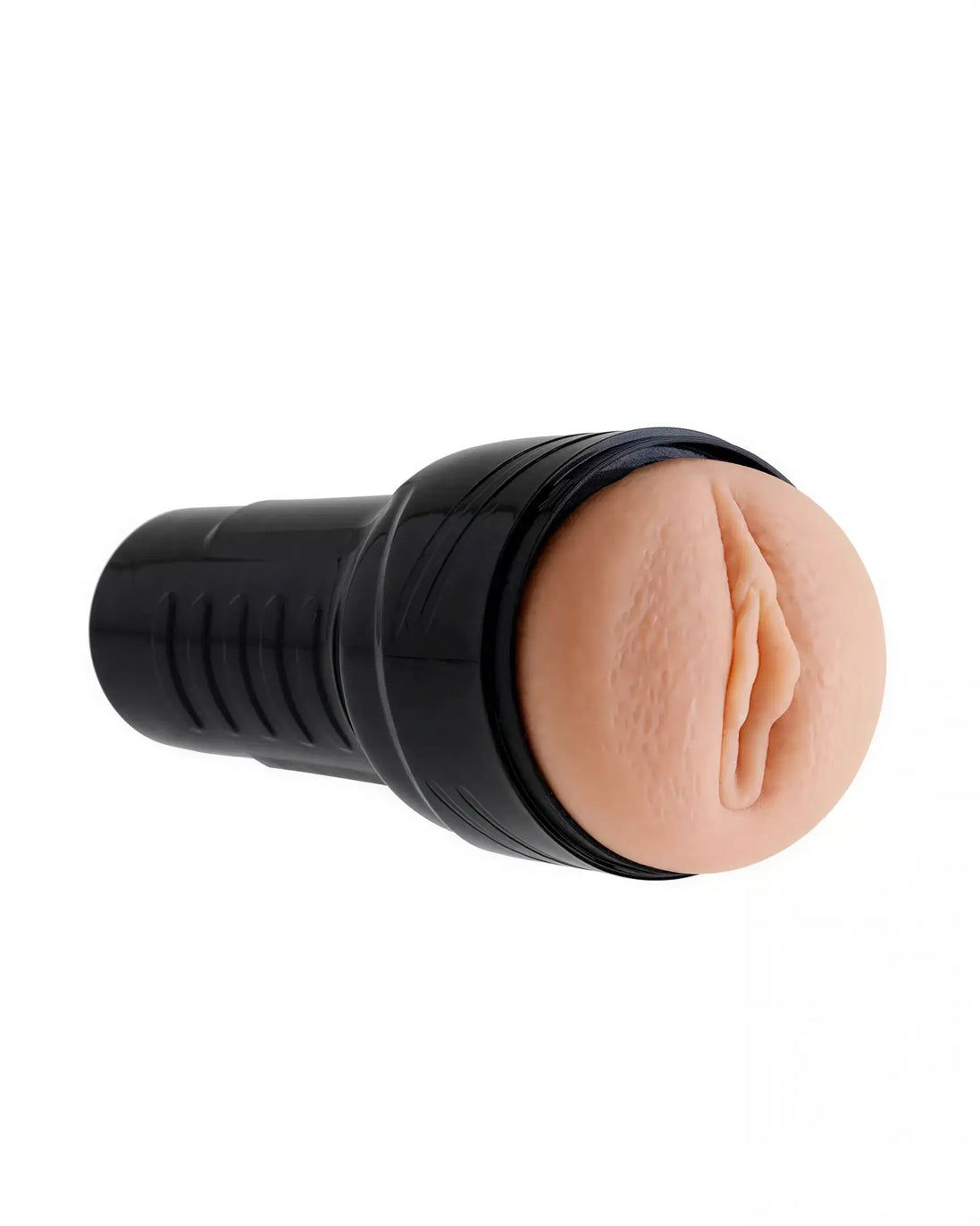 Nood vagina masturbator in a black casing with a realistic textured opening.