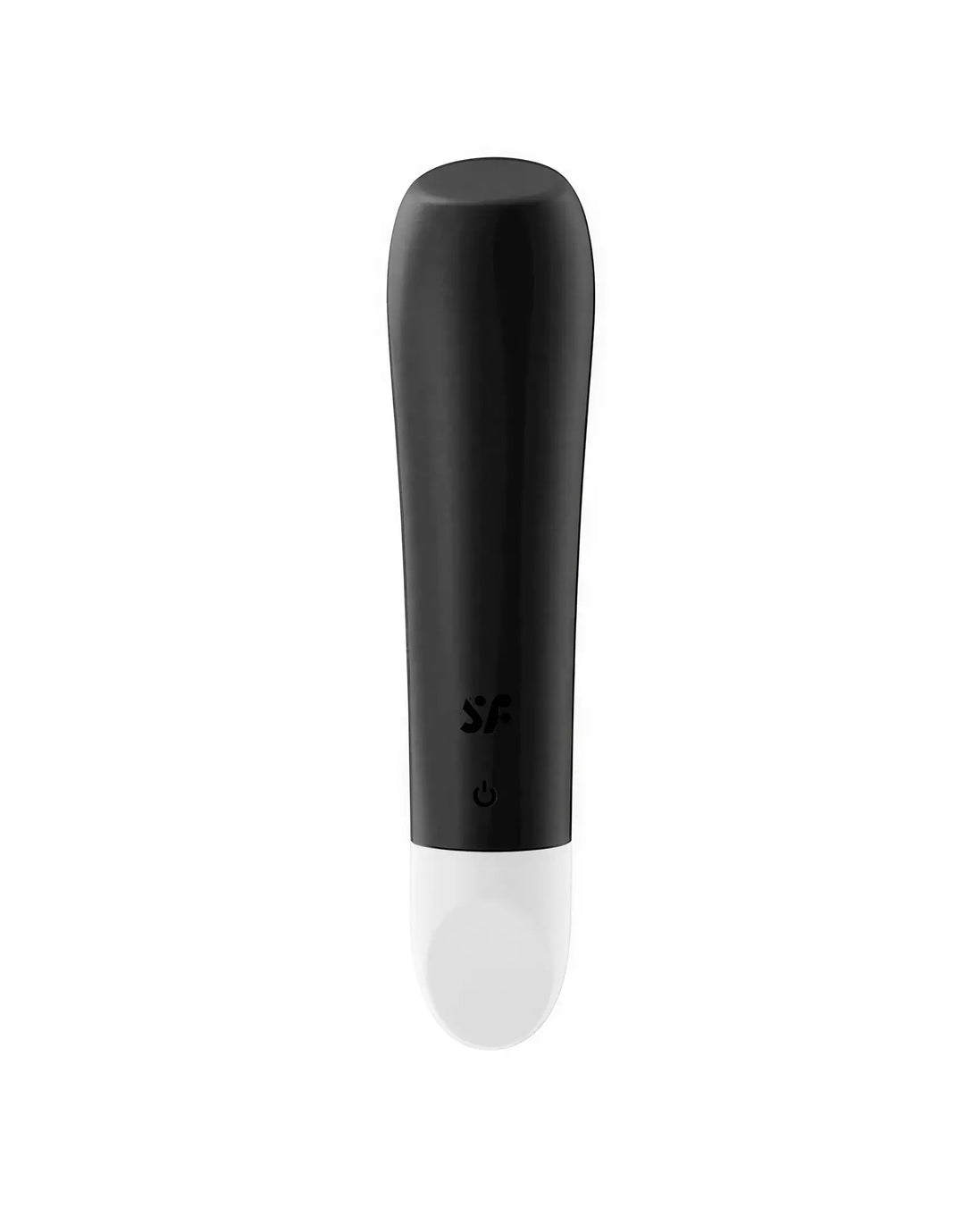 Satisfyer Ultra Power Bullet 2 in black and white, featuring a sleek, ergonomic design with a rounded tip.