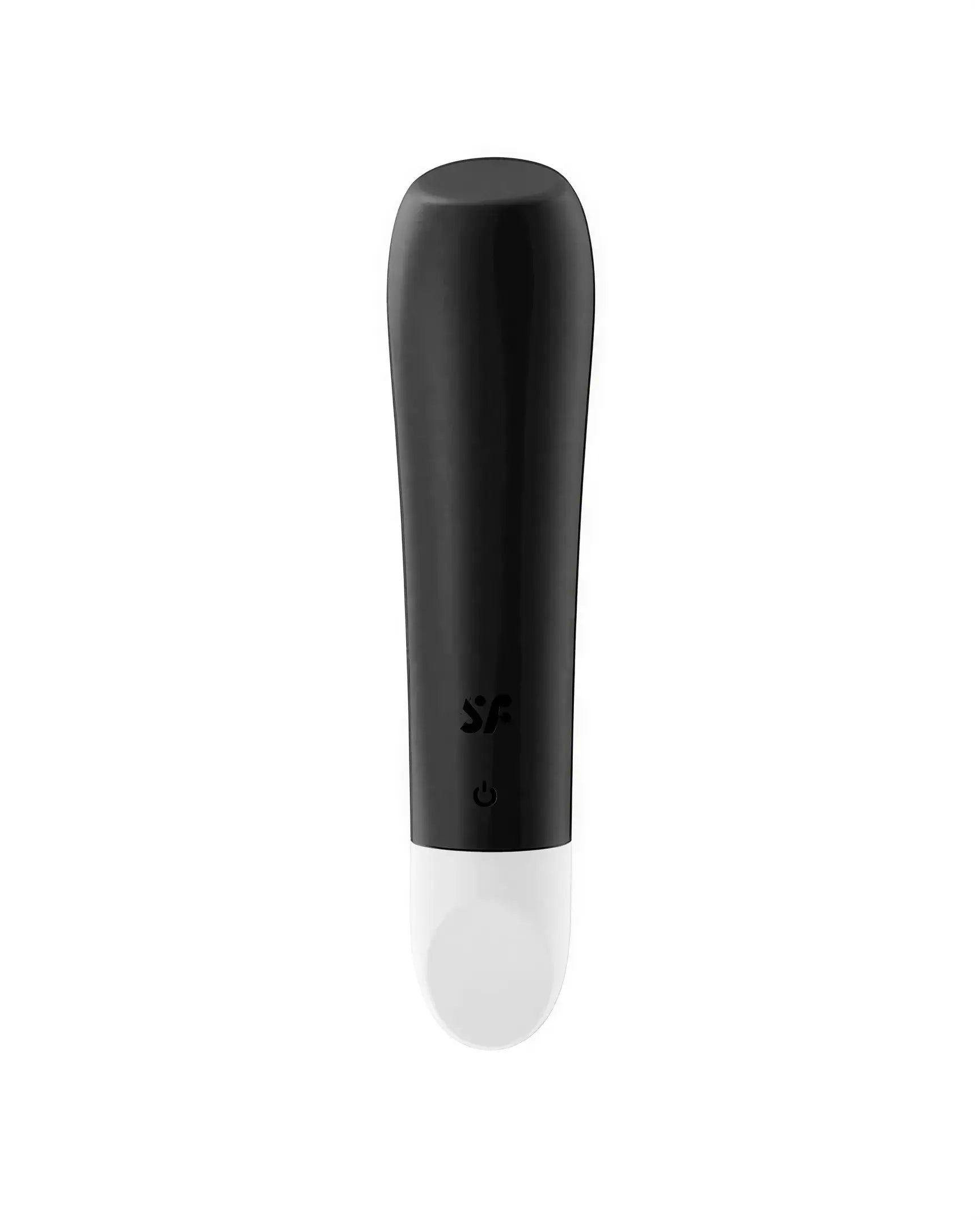 Satisfyer Ultra Power Bullet 2 in black and white, featuring a sleek, ergonomic design with a rounded tip.