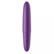 Satisfyer Ultra Power Bullet 6 in purple, featuring a smooth design and a power button on the base.