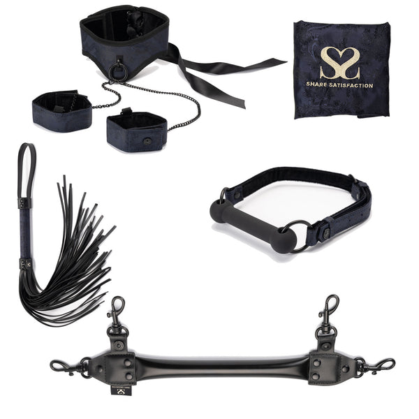 Share Satisfaction Bound Luxury Posture Collar Bondage Set