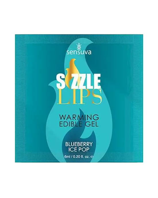 Sizzle Lips Blueberry Ice Pop Warming Gel (sachet)