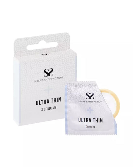 Share Satisfaction Ultra Thin Condoms 3 Pack