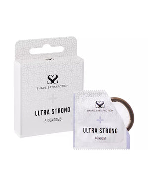 Share Satisfaction Ultra Strong Condoms 3 Pack