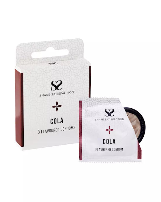 Share Satisfaction Flavoured Condoms Cola 3 Pack