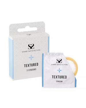 Share Satisfaction Textured Condoms 3 Pack