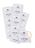 Share Satisfaction ultra thin condoms in individual packets, arranged with one packet slightly open, showcasing the product.