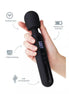 Isla digital wand in hand, featuring a flexible neck, digital display, and USB rechargeable design.