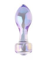 Share Satisfaction Lucent Glass Butt Plug Clear Prism