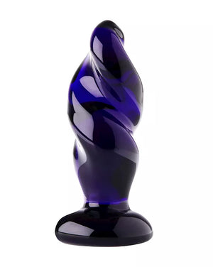 Lucent Cryptic Twist Glass Butt Plug