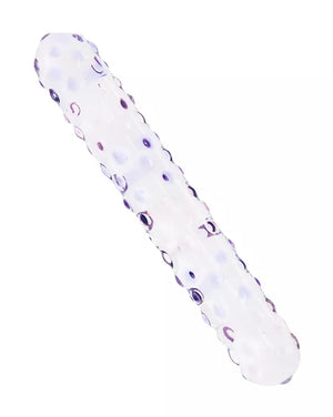 Share Satisfaction Lucent Glass Dildo Ribbed
