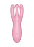Satisfyer Threesome 4 in pink, featuring three flexible arms and control buttons on the body.