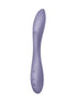 Satisfyer G-Spot Flex 2 in soft purple, featuring a curved design and control buttons on the handle.