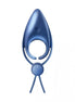 Satisfyer Sniper in blue, featuring a sleek, teardrop shape with a circular base and pull cord for easy handling.