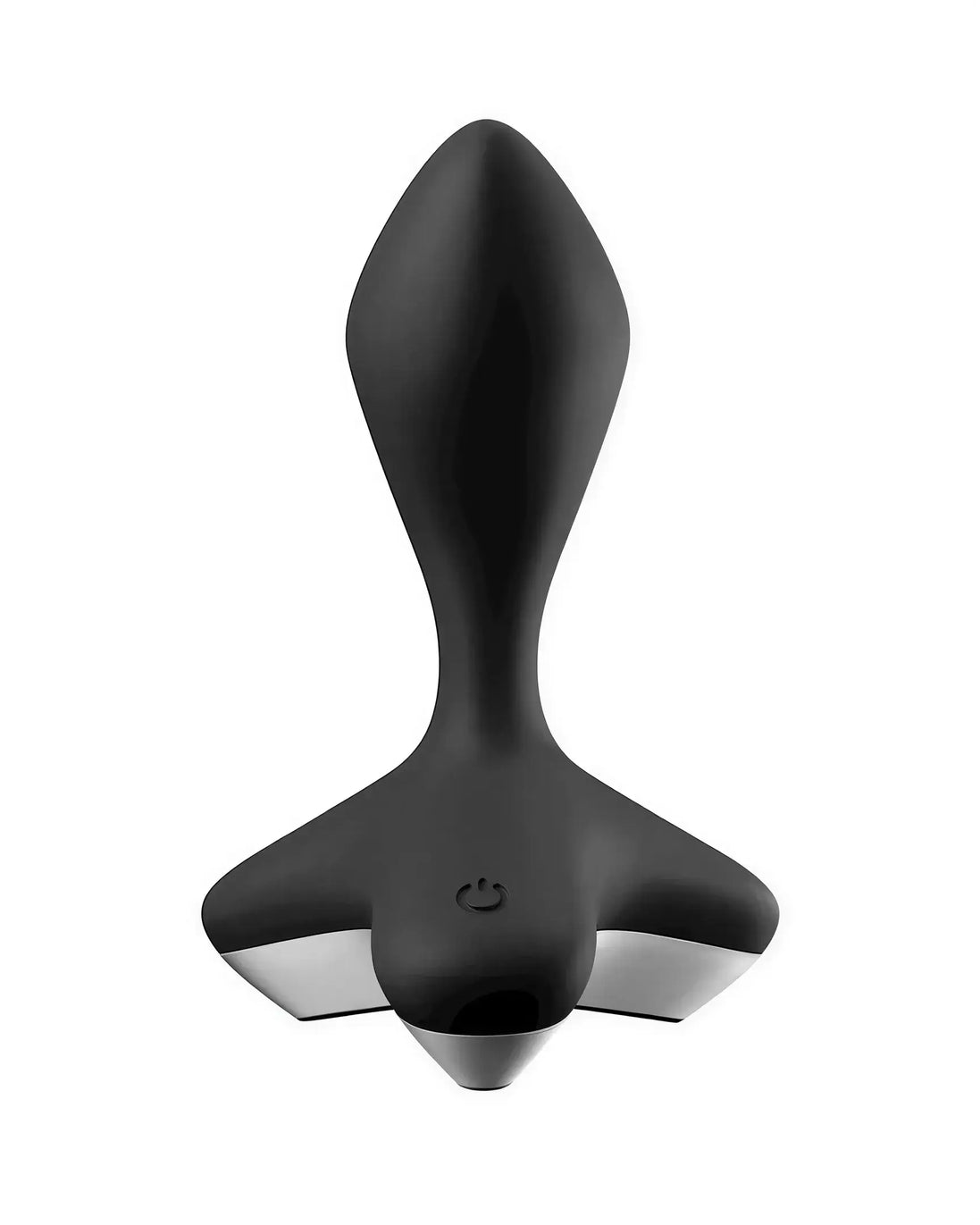 Satisfyer Game Changer in sleek black with a smooth, ergonomic design and a button on the base for easy control.