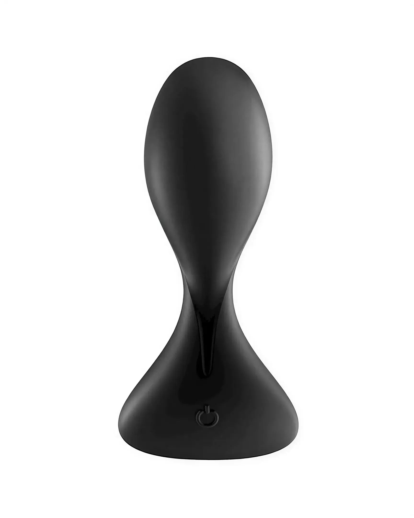 Satisfyer Trendsetter in sleek black, featuring a smooth, curved design with a power button at the base.