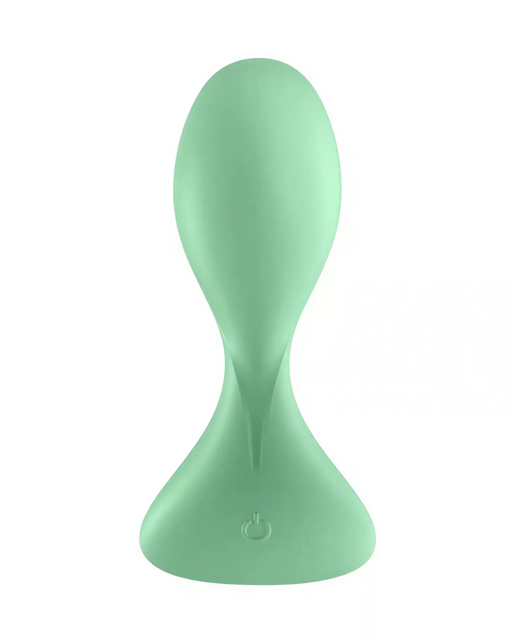 Satisfyer Trendsetter in a soft green color, featuring a sleek, ergonomic design with a tapered tip.