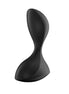 Satisfyer Sweet Seal in black, featuring a sleek, curved design with a smooth surface.