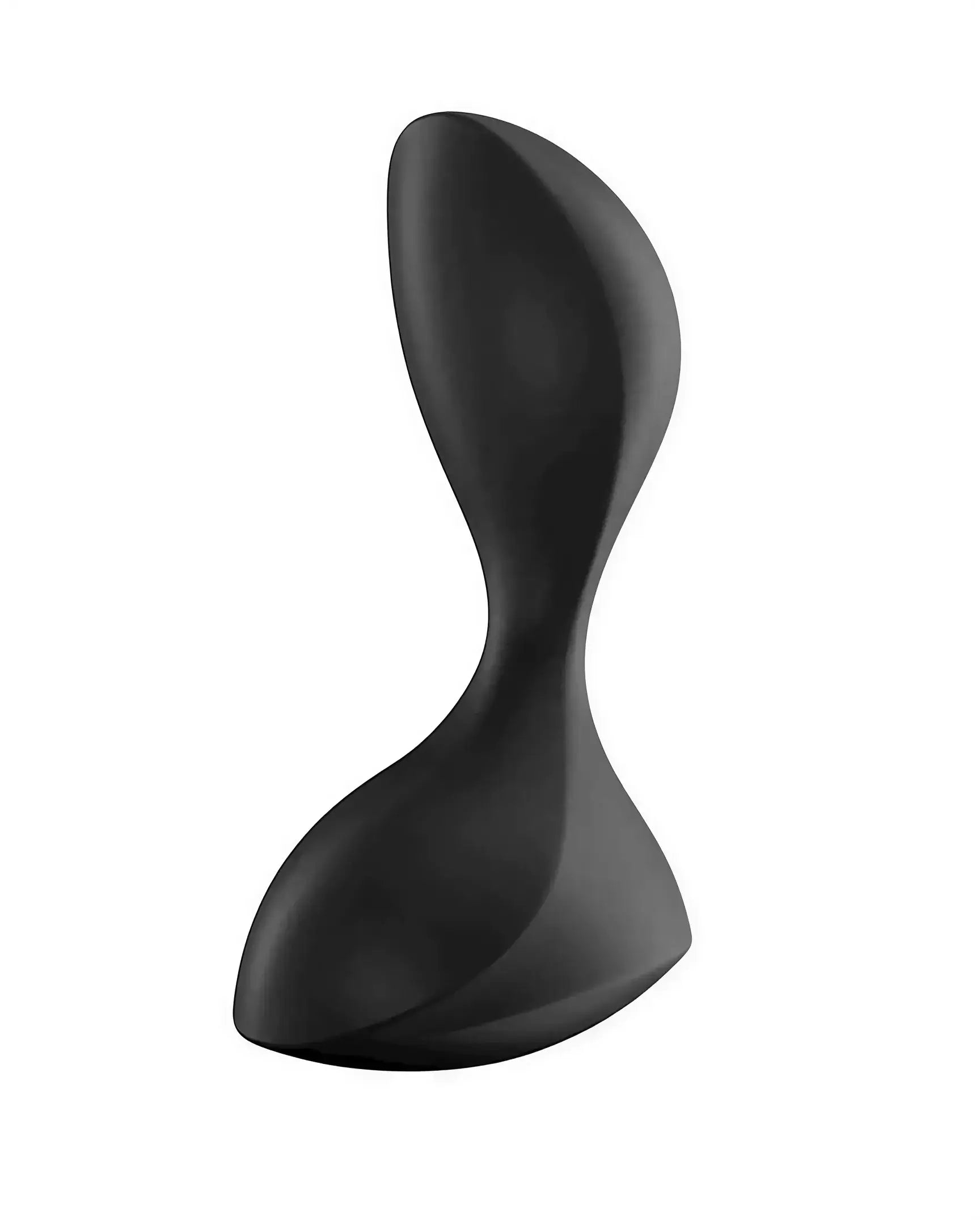 Satisfyer Sweet Seal in black, featuring a sleek, curved design with a smooth surface.