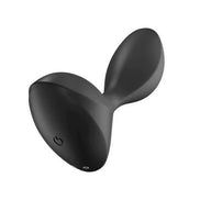 Satisfyer Sweet Seal in black, featuring a smooth, curved design with a power button and charging port.