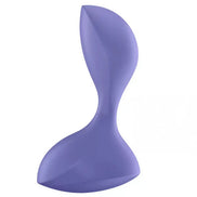 Satisfyer Sweet Seal in a smooth purple finish, featuring a unique, curved design for ergonomic use.