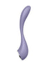 Satisfyer G-Spot Flex 5 in lavender, featuring a curved design and a smooth silicone finish.
