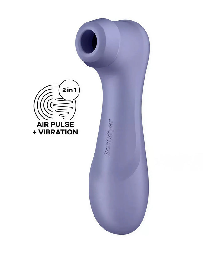 Satisfyer Pro 2 Generation 3 in lavender, featuring an air pulse and vibration design for enhanced stimulation.