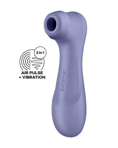 Satisfyer Pro 2 Generation 3 in lavender, featuring an air pulse and vibration design for enhanced stimulation.