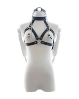 Share Satisfaction KinKi Bondage Harness with Nipple Clamps