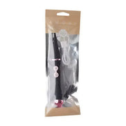 Amore stimulator pen vibrator in black packaging with a pink accent and white charging cable visible.