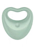 Satisfyer Perfect Pair in light green, heart-shaped design with a central power button and ergonomic handle.