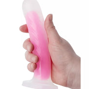 Nood Colours Glow In The Dark Dildo With Heart Shaped Base 7.1