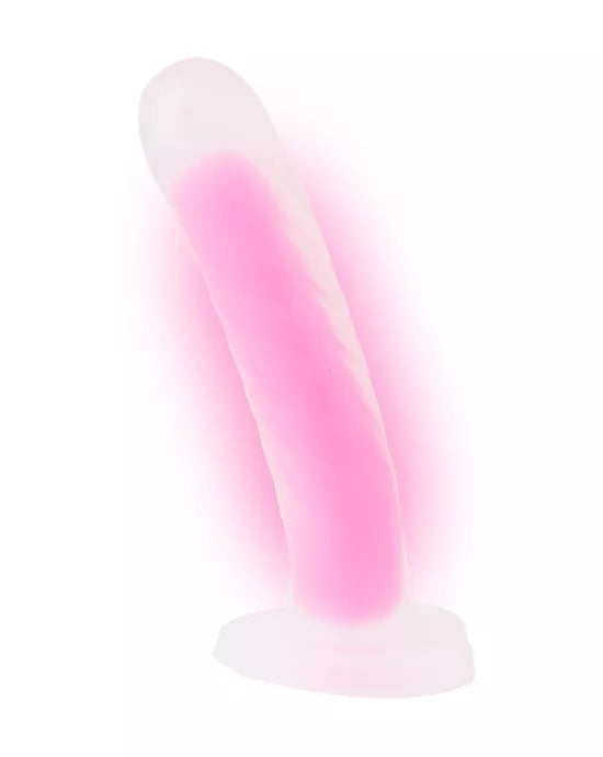 Nood Colours Glow In The Dark Dildo With Heart Shaped Base 7.1