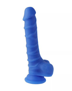 Nood Colours Dual Density Silicone Dildo With Balls 6.7