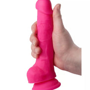 Nood Colours Dual Density Silicone Dildo With Balls 5.7