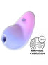 Satisfyer Pixie Dust in gradient purple and pink, featuring an air pulse and vibration design.