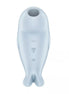 Satisfyer Seal You Soon in light blue, shaped like a seal with control buttons on the front.