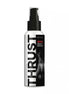 Wet Stuff Thrust silicone lubricant 110g pump bottle with black and silver design, featuring the word "THRUST" prominently.
